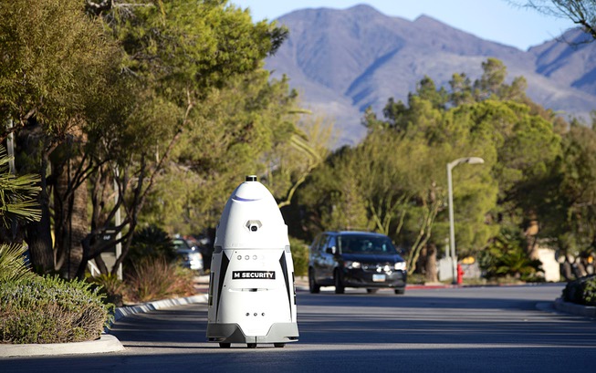 M-Bot Security Robot at M Resort