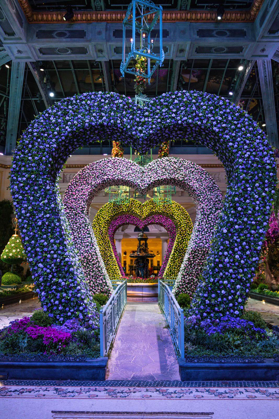 Winter display at the Bellagio Conservatory Botanical Gardens, Las Vegas