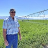 Photo: Marty Plaskett, a hay farmer in Diamond Valley, st