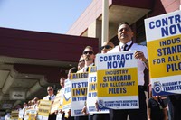 Pilot Kurt Hanson said he and his colleagues are united in their requests and are calling for a contract “now.”

