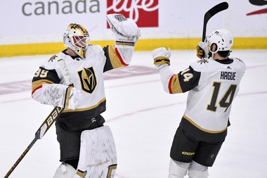 Brett Howden scored twice, and Laurent Brossoit made 24 saves to help the Golden Knights to a 4-2 win over the Winnipeg Jets in Game 4 of their first-round series at Canada Life Centre on Thursday. William Karlsson scored his third goal of the series ...
