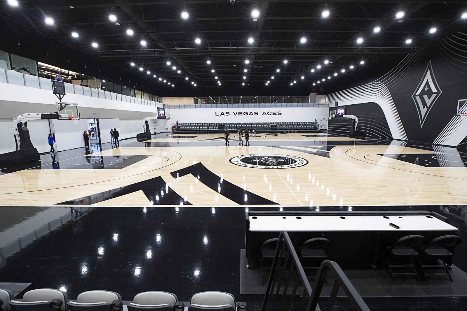 The impressive headquarters of the Las Vegas Aces