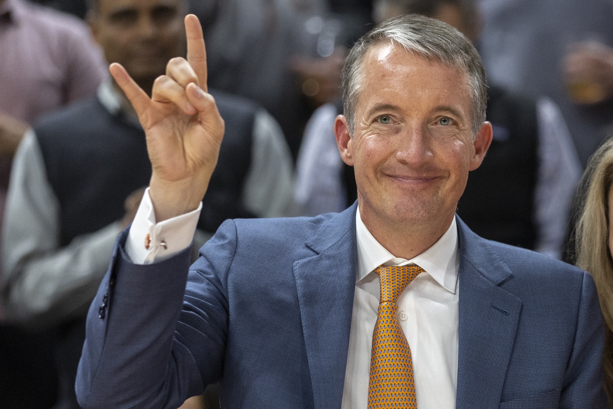 Texas president says building relationships priority in SEC Las Vegas