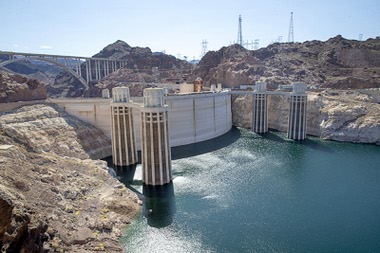 A view of Hoover Dam Friday, May 26, 2023.