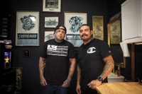 From the front desk to the last bed in the back, clients are met with a chorus of greetings from the staff as they walk through the Gold Soulz Tattoo shop off South Maryland Parkway.