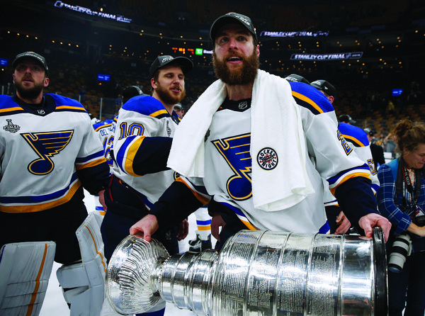 Congratulations to two time Stanley Cup Champions Alex Pietrangelo and Ivan  Barbashev! Happy for those guys.🥲 - #stlblues