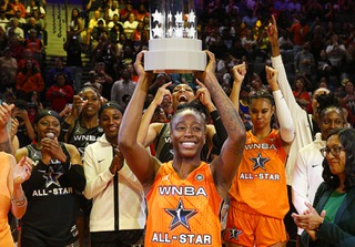 WNBA All-Star: Jewell Loyd scores record 31 points to lead Team Stewart  past Team Wilson in MVP effort