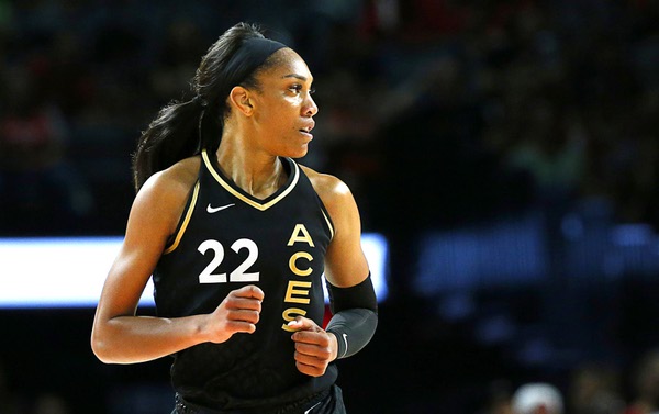 Aces' A'ja Wilson praised after tying WNBA scoring record, Aces