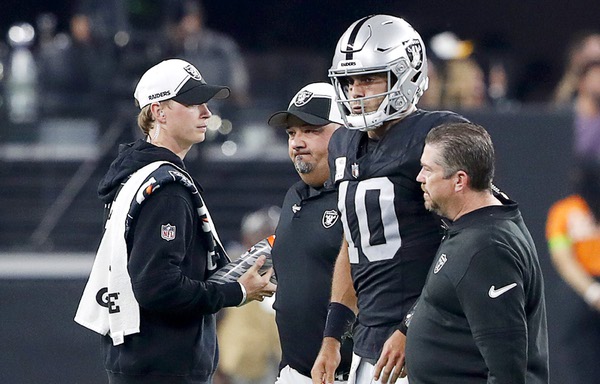 Jimmy Garoppolo injury update: Raiders QB evaluated for concussion after  Steelers' loss