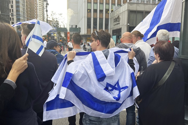 Pro-Israel demonstrators