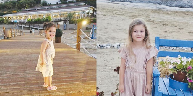 Aviv Asher, 3, left, and her sister, Raz, 5, along with their mother and grandmother were kidnapped Saturday, Oct. 7, by Hamas terrorists attacking in Israel.