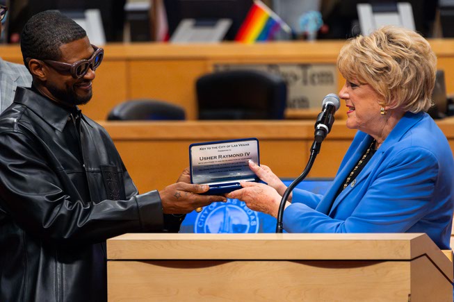 Usher Honored City Hall