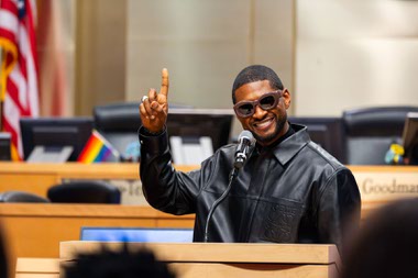 Usher Honored City Hall