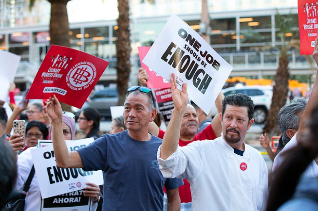 75 Arrested in Culinary Union Protest