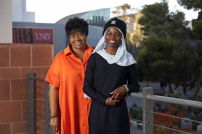 Photograph : Frias scholar Aminata Dieng - Las Vegas Sun News
