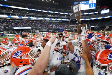 The Bishop Gorman sideline called for a timeout with about five minutes remaining Tuesday in football’s Class 5A-Division I state championship game at Allegiant Stadium.


