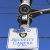 A security camera faces down on a street corner in Atlantic City, N.J., on Nov. 16, 2023. The city plans to add hundreds of additional security cameras to the 3,000 that already keep an electronic eye on the seaside gambling resort.