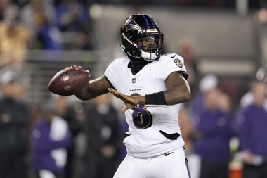 Baltimore Ravens quarterback Lamar Jackson passes against the San Francisco 49ers during the first half of an NFL football game in Santa Clara, Calif., Monday, Dec. 25, 2023. 


