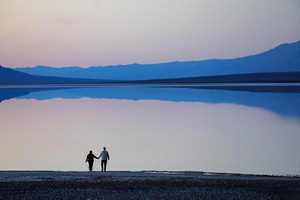 Temporary Lake At Badwater Basin
