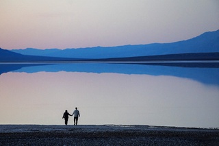 Temporary Lake At Badwater Basin