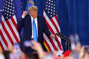 Trump Speaks at Commit to Caucus Rally