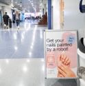 Robot Manicure at the Airport