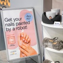 Robot Manicure at the Airport