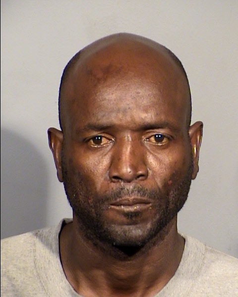 Eric Williams, 44, seen in a booking photo, turned himself in at Clark County Detention Center on Tuesday, Jan. 30, 2024, in relation to a Sunday, Jan. 28, 2024 homicide, according to Metro Police.