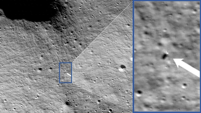 Sideways moon landing cuts mission short, private lunar lander expected