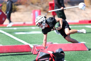 UNLV quarterback Lucas Lenhoff (18) runs a drill during the first day of Spring football practice at the Fertitta Football Complex at UNLV Saturday, March 2, 2024.