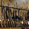 Various guns are displayed at a store in Auburn, Maine, on July 18, 2022. Court orders that prohibited two criminal defendants from possessing firearms while they awaited trial were constitutional because they were in line with past restrictions on firearms, a federal court ruled Monday, March 18, 2024. 


