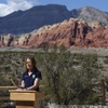 Bureau of Land Management Director Tracy Stone-Manning speaks during a press conference at Red Rock National Conservation Area Wednesday, March 20, 2024.