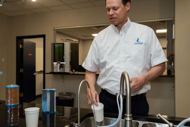 Zachary Rice, President at Multipure in Las Vegas explained and demonstrated a chlorine test with unfiltered water and why having clean drinking water can be very important and beneficial for your health. Multipure has been working to improve water for over fifty years and as the original manufacturer of the solid carbon block filter, they aim to provide affordable access to high quality drinking water in Las Vegas, Nevada on Thursday, March 21, 2024.