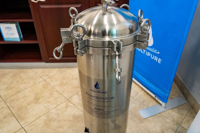 Multipure Aquasource filtration system is one of the most effective and easiest ways to reduce water contaminants for an entire household. Multipure has been working to improve water for over fifty years and as the original manufacturer of the solid carbon block filter, they aim to provide affordable access to high quality drinking water in Las Vegas, Nevada on Thursday, March 21, 2024.