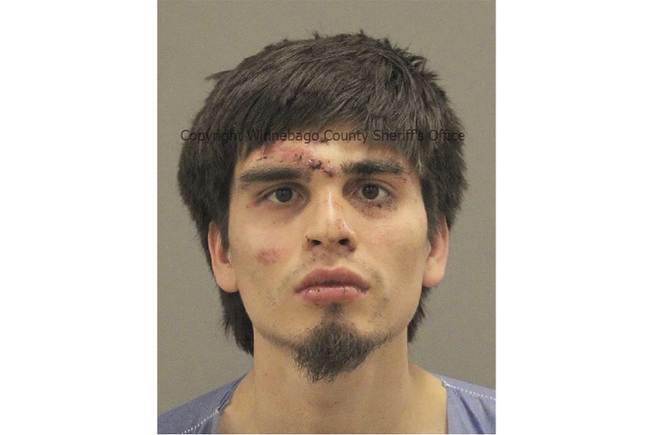 This photo provided by Winnebago County, Ill., Sheriff's Office shows Christian Ivan Soto. Soto, 22, of Rockford, Ill., who was charged Thursday, March 28, 2024, with first-degree murder in a stabbing rampage that killed four people in northern Illinois, Winnebago County State’s Attorney J. Hanley said. 

