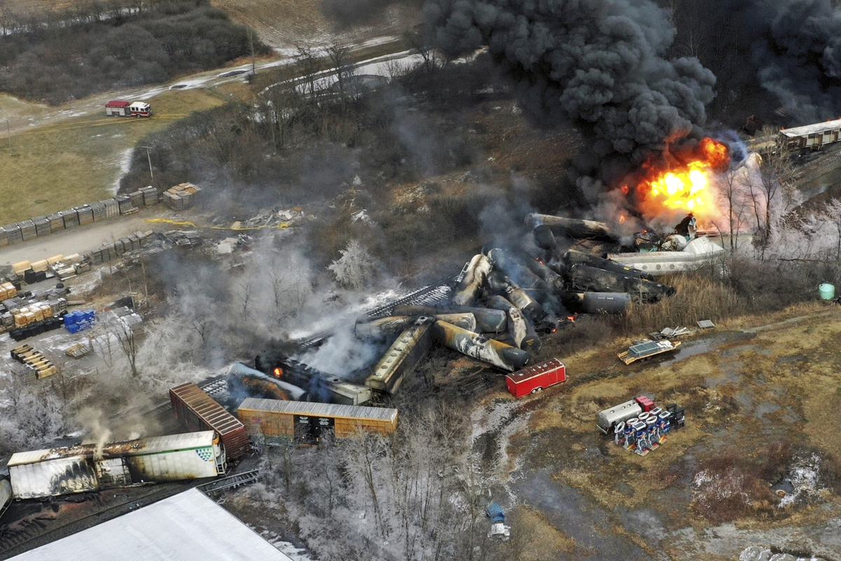 EPA didn't declare a public health emergency after fiery Ohio derailment