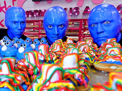 Blue Man Group and Pinkbox