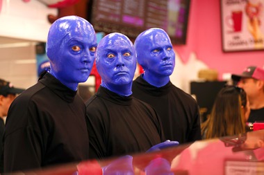 Blue Man Group and Pinkbox