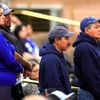People, many of them street vendors, line up to comment on a street vendor ordinance during a Clark County meeting on a street vendor ordinance at the Clark County Government Center Tuesday, April 16, 2024. STEVE MARCUS