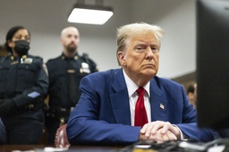Former President Donald Trump appears at Manhattan criminal court before his trial in New York, Tuesday, April 30, 2024.