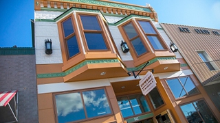 An exterior view of the Cowboy Arts & Gear Museum in Elko, Nev.