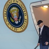President Joe Biden, accompanied by daughter Ashley Biden, arrives on Air Force One, Saturday, June 15, 2024, in Los Angeles. Biden will attend a campaign event Saturday night. 