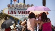 Meteorologist Julie Phillipson of the NWS Las Vegas office said afternoon highs across the Las Vegas Valley will climb into the lower 100s and beyond, with the most intense heat concentrated Tuesday and Wednesday