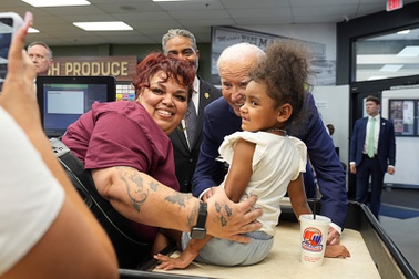 Biden Visits Mario's Westside Market