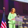 Moms for Liberty co-ounder Tiffany Justice speaks during the “Giving America a Voice” Town Hall event on Tuesday, July 16, 2024 at the Republican National Convention in Milwaukee. Justice encouraged members to fight “radical Marxists” as she moderated the town hall event.