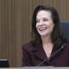 Mary Beth Sewald, Las Vegas Convention and Visitors Authority Board Member and Vegas Chamber President/CEO, attends a public meeting at the Las Vegas Convention Center board room Tuesday, Aug. 13, 2024. WADE VANDERVORT