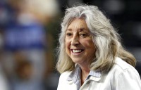 Rep. Dina Titus, D-Nev., speaks during a campaign rally at the Thomas & Mack Center with Democratic presidential nominee Vice President Kamala Harris and running mate Minnesota Gov. Tim Walz Saturday, Aug. 10, 2024. Titus head from Las Vegas educators at an event to promote her proposed Extreme Weather and Heat Response Modernization Act that would take measures to better help areas that experience extreme heat. 