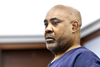 Duane “Keffe D” Davis, accused of orchestrating the 1996 slaying of Tupac Shakur, appears in court during a bond hearing at the Regional Justice Center Tuesday, August  27, 2024, in Las Vegas.