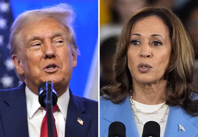 Harris-Trump photo