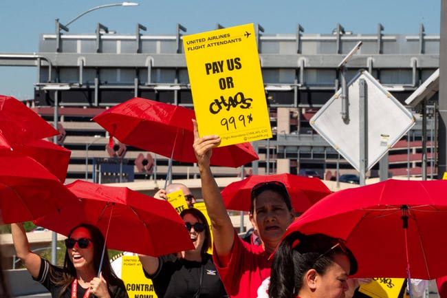 Flight Attendants Strike